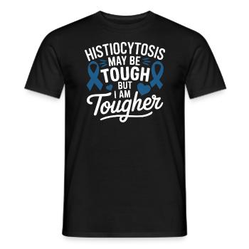 Histiozytose Bewusstsein Blutkrankheit Blaues Band - Männer T-Shirt - Schwarz - Vorne - AI Model Male 178 light (178cm)