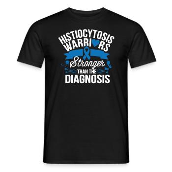 Histiozytose Bewusstsein Blutkrankheit Blaues Band - Männer T-Shirt - Schwarz - Vorne - AI Model Male 178 light (178cm)
