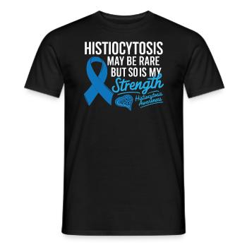 Histiozytose Bewusstsein Blutkrankheit Blaues Band - Männer T-Shirt - Schwarz - Vorne - AI Model Male 178 light (178cm)