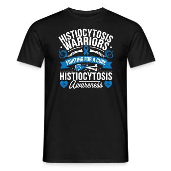 Histiozytose Bewusstsein Blutkrankheit Blaues Band - Männer T-Shirt - Schwarz - Vorne - AI Model Male 178 light (178cm)