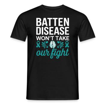 Batten Disease Awareness Disease Disorder - Men's T-Shirt - black - Front - AI Model Male 178 light (178cm)