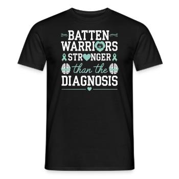 Batten Disease Awareness Disease Disorder - Men's T-Shirt - black - Front - AI Model Male 178 light (178cm)