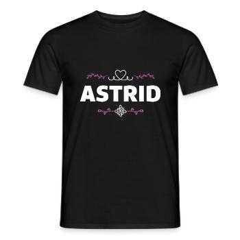 Astrid - Männer T-Shirt - Schwarz - Vorne - AI Model Male 178 light (178cm)