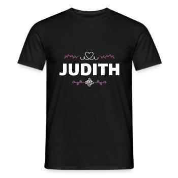 Judith - Männer T-Shirt - Schwarz - Vorne - AI Model Male 178 light (178cm)