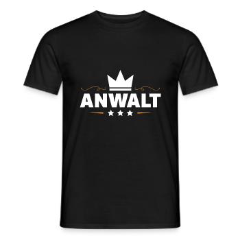 Anwalt Beruf - Männer T-Shirt - Schwarz - Vorne - AI Model Male 178 light (178cm)