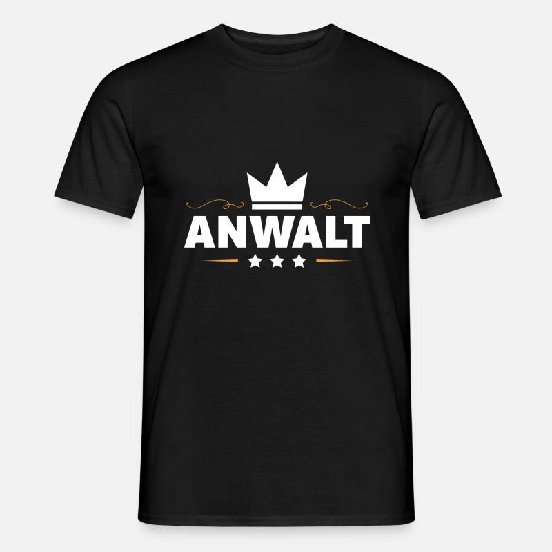 Anwalt Beruf - Männer T-Shirt - Schwarz
