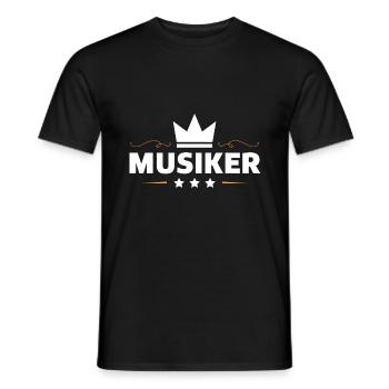 Musiker Beruf - Männer T-Shirt - Schwarz - Vorne - AI Model Male 178 light (178cm)