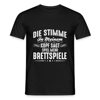 Brettspiel Sprüche Lustiges Boardgamer - Männer T-Shirt - Schwarz - Vorne - AI Model Male 178 light (178cm)