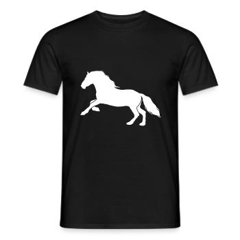 Pferd Horse icon - Männer T-Shirt - Schwarz - Vorne - AI Model Male 178 light (178cm)