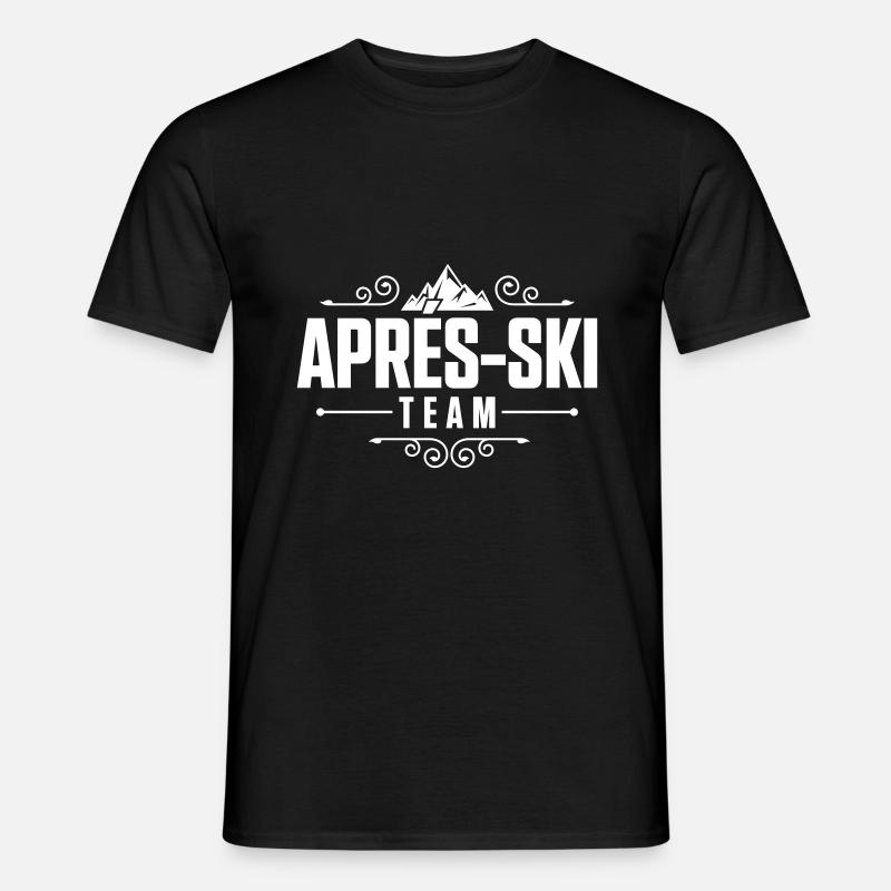apres ski team - Männer T-Shirt - Schwarz