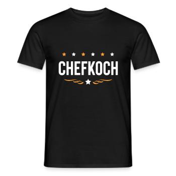 Chefkoch Kochen - Männer T-Shirt - Schwarz - Vorne - AI Model Male 178 light (178cm)