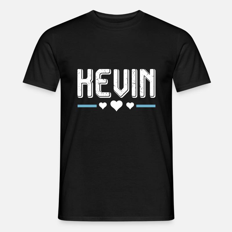 Kevin - Männer T-Shirt - Schwarz