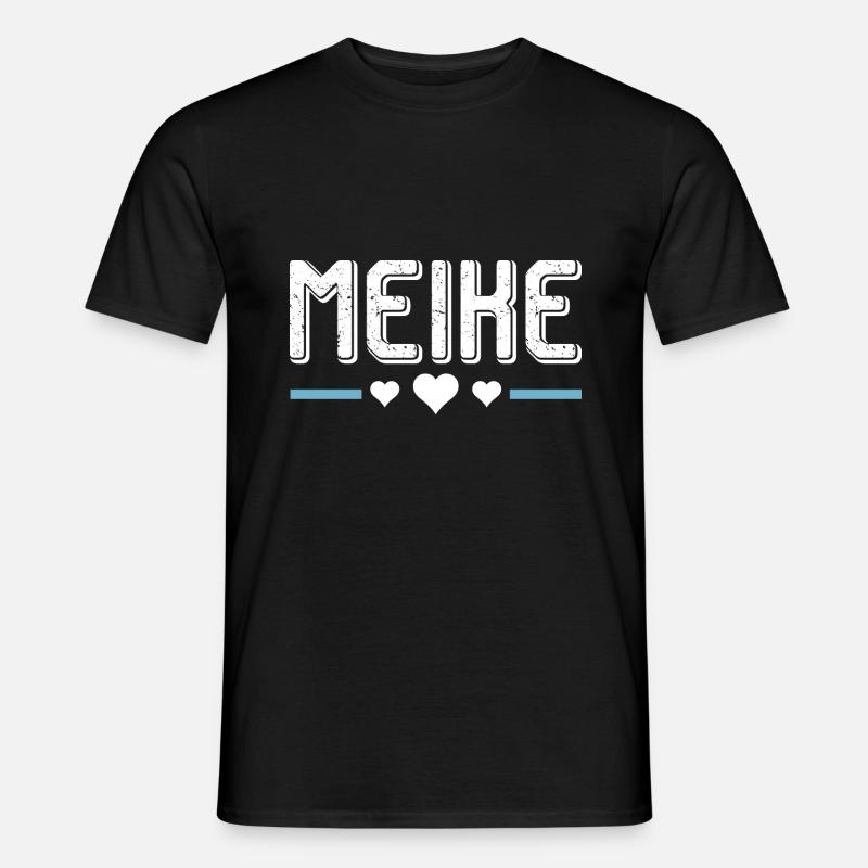 Meike - Männer T-Shirt - Schwarz