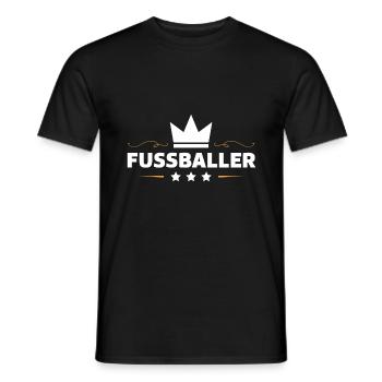 Fussballer Fussball Spieler - Männer T-Shirt - Schwarz - Vorne - AI Model Male 178 light (178cm)