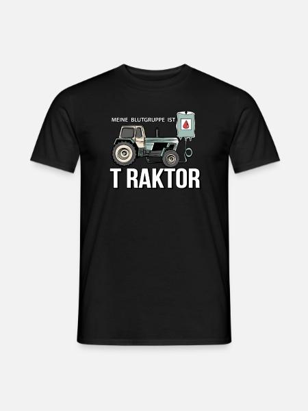 Fortschritt Traktor Hektar Landwirt Geschenk - Männer T-Shirt - Schwarz