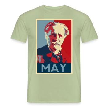 Karl May - Men's T-Shirt - sage - Front - AI Model Male 178 light (178cm)
