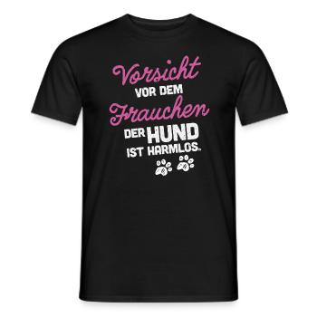 Hundebesitzerin Hundeliebhaberin Hündin Hund - Männer T-Shirt - Schwarz - Vorne - AI Model Male 178 light (178cm)