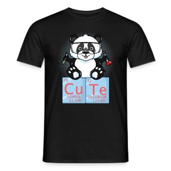 Chimie panda chimie chimiste cadeau chimique - T-shirt homme - noir - Devant - AI Model Male 178 light (178cm)