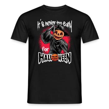 It ́s never too early for Halloween - Men's T-Shirt - black - Front - AI Model Male 178 light (178cm)