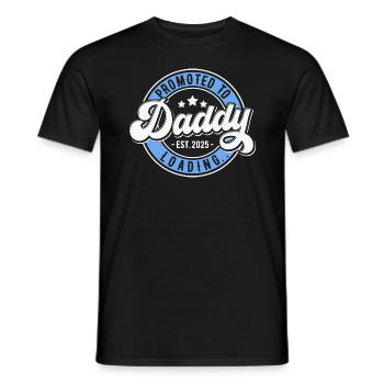 Promotion to Dad 2025 - Men's T-Shirt - black - Front - AI Model Male 178 light (178cm)