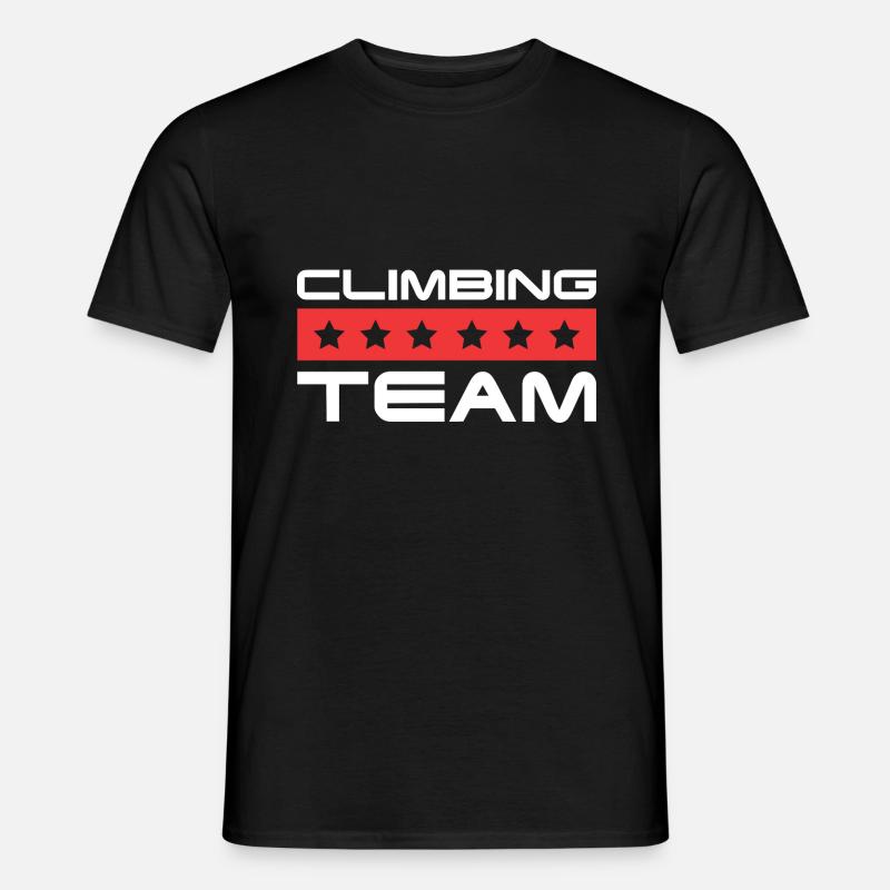 Climbing Crew - Männer T-Shirt - Schwarz