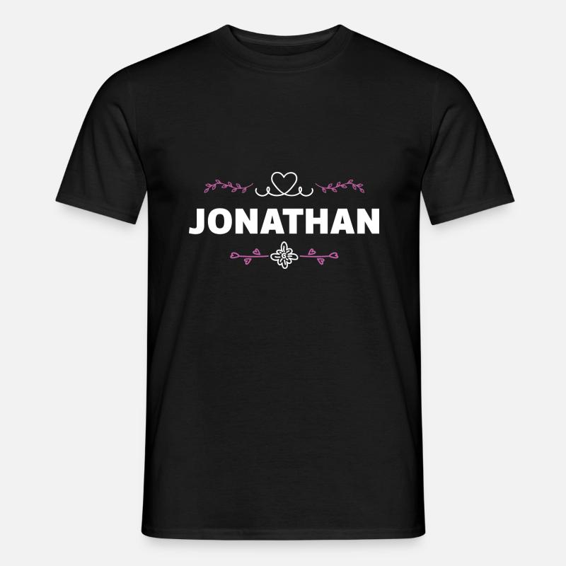 Jonathan - Männer T-Shirt - Schwarz