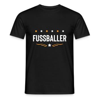 Fussballer Fussball Spieler - Männer T-Shirt - Schwarz - Vorne - AI Model Male 178 light (178cm)