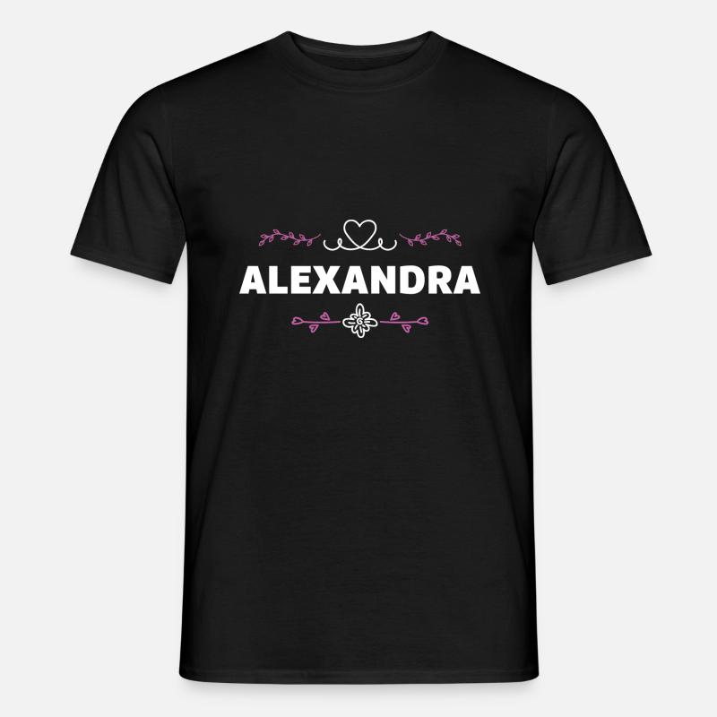 Alexandra - Männer T-Shirt - Schwarz