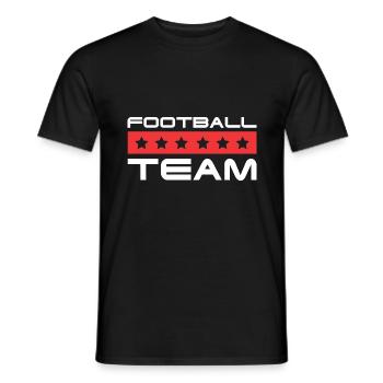 Équipe de football - T-shirt homme - noir - Devant - AI Model Male 178 light (178cm)