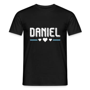 Daniel - Männer T-Shirt - Schwarz - Vorne - AI Model Male 178 light (178cm)