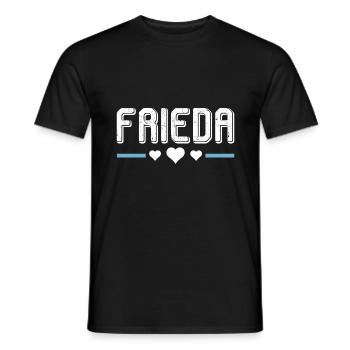 Frieda - T-shirt homme - noir - Devant - AI Model Male 178 light (178cm)