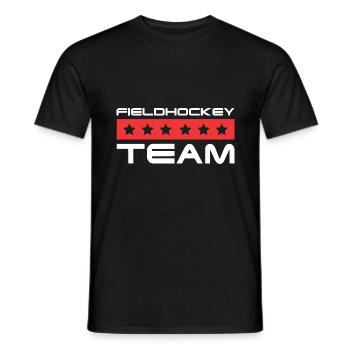 Équipe de hockey sur gazon - T-shirt homme - noir - Devant - AI Model Male 178 light (178cm)