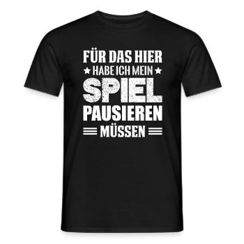 gamble - Men's T-Shirt - black - Front - AI Model Male 178 light (178cm)