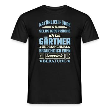Gärtner Gärtnerei Gartenbau Spruch Gartenbauer - Männer T-Shirt - Schwarz - Vorne - AI Model Male 178 light (178cm)