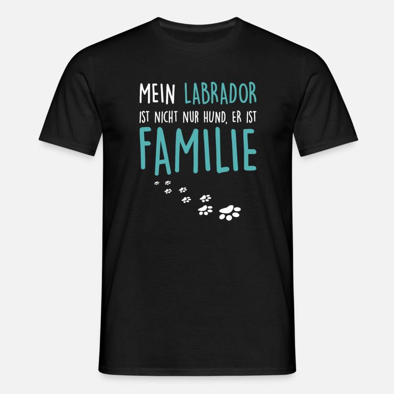 Labrador - Männer T-Shirt - Schwarz