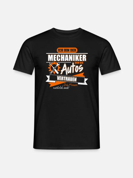 Mechaniker dem die Autos - Männer T-Shirt - Schwarz