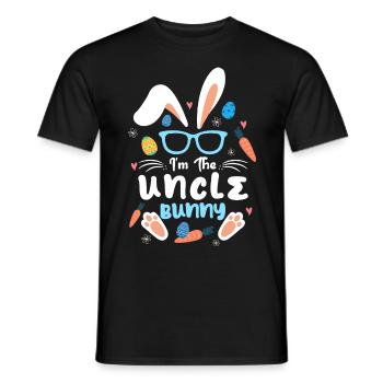 At The Uncle Rabbit Easter Rabbit Ear Sunglass - Men's T-Shirt - black - Front - AI Model Male 178 light (178cm)