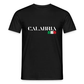 CALABRIA KALABRIEN ITALIA ITALY (w) - Men's T-Shirt - black - Front - AI Model Male 178 light (178cm)