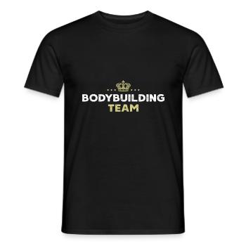 Équipe de musculation - T-shirt homme - noir - Devant - AI Model Male 178 light (178cm)