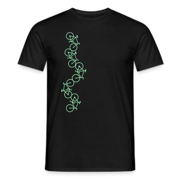Conception de bicyclette - T-shirt homme - noir - Devant - AI Model Male 178 light (178cm)