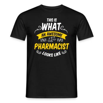 pharmacist - Men's T-Shirt - black - Front - AI Model Male 178 light (178cm)