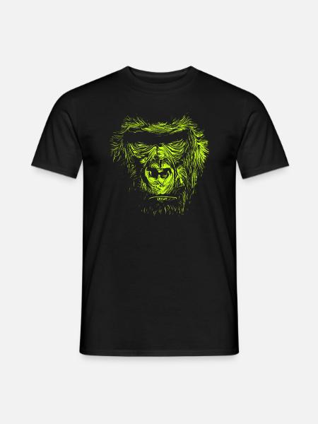 Gorilla neon - Men's T-Shirt - black