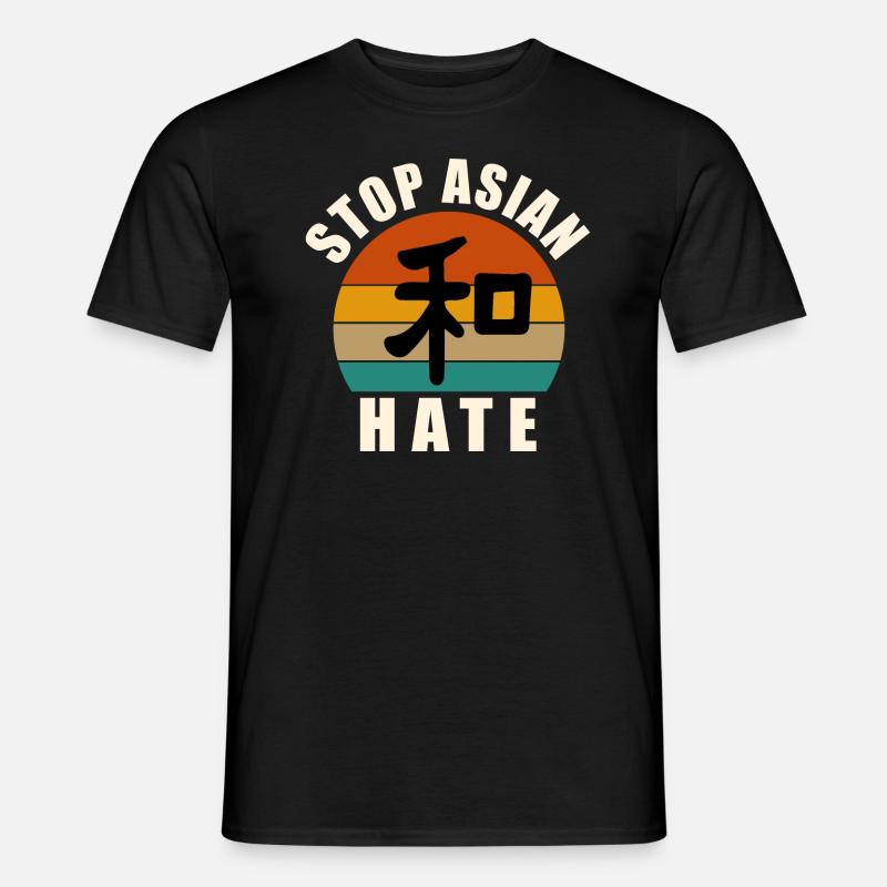 Stop Asian Hate - Men's T-Shirt - black