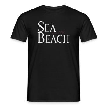 Sea you at the Beach - Männer T-Shirt - Schwarz - Vorne - AI Model Male 178 light (178cm)