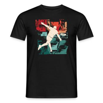 Discgolfer Vintage Discgolf Disc Golf - Männer T-Shirt - Schwarz - Vorne - AI Model Male 178 light (178cm)