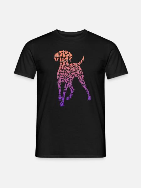 Weimaraner Hund Hund Mor Dame Børn - Mænd T-shirt - sort