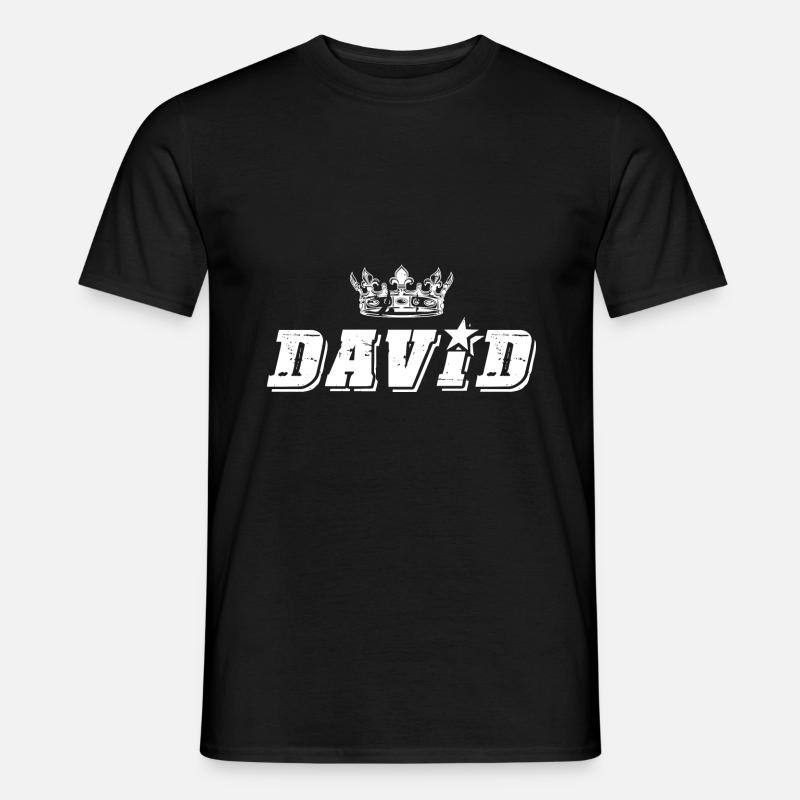 David - Männer T-Shirt - Schwarz