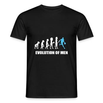 Evolution Basketball Basket ball Basketballer - Männer T-Shirt - Schwarz - Vorne - AI Model Male 178 light (178cm)