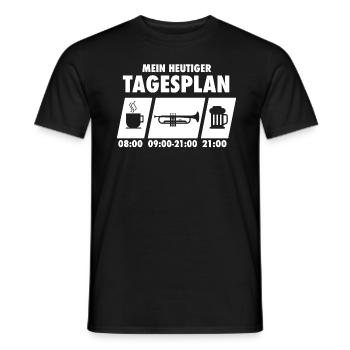 Trompete Trompeter Trompeten spielen Bier Geschenk - Männer T-Shirt - Schwarz - Vorne - AI Model Male 178 light (178cm)