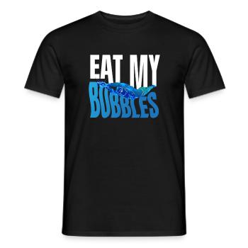 Eat My Bubbles Natation Natation - T-shirt homme - noir - Devant - AI Model Male 178 light (178cm)